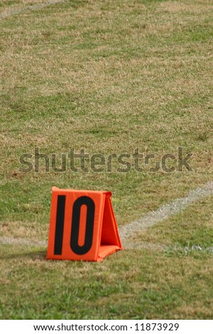 Ten Yard Line at a youth football game