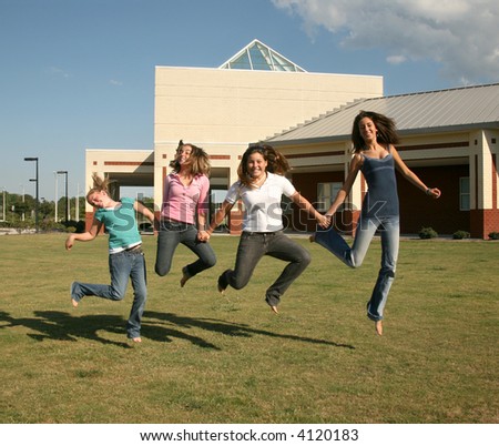 Jumping at school