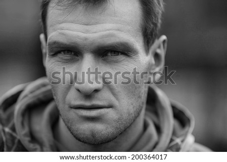 Strong guy portrait