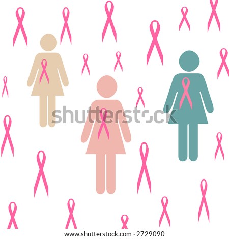 stock photo : pink ribbon abstract breast cancer symbol poster clip-art
