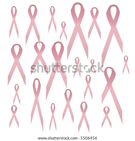 breast cancer ribbon background. stock photo : reast cancer awareness pink ribbon on white ackground