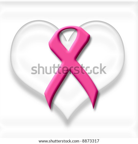 cancer ribbon with wings. breast cancer pink ribbon
