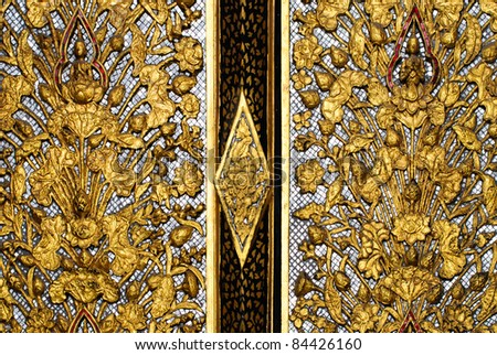 Texture temple  gold art