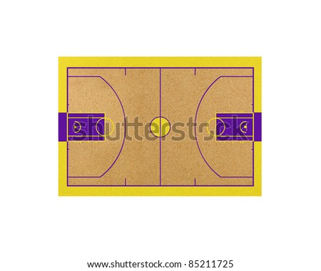 Basketball stadium cork board