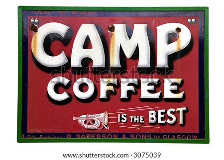 old coffee signs