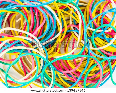 Rubber bands for background