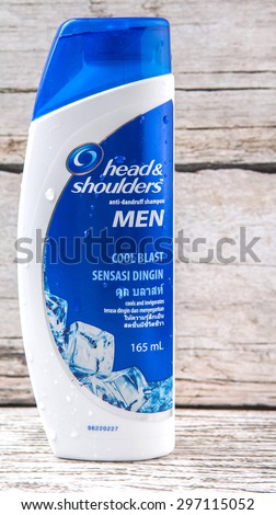 PUTRAJAYA, MALAYSIA - JULY 14TH, 2015. Head And Shoulders shampoo for men. Head & Shoulders is a brand of anti-dandruff shampoo produced by Procter & Gamble.