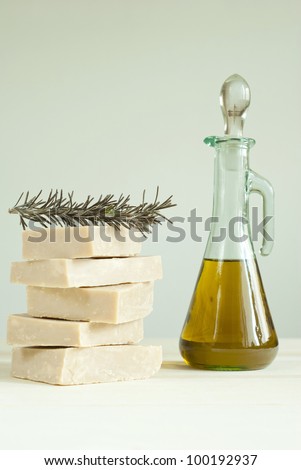 soaps balance and cosmetic oil