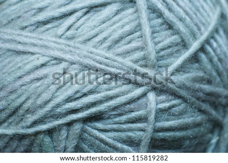 ball of threads, closeup