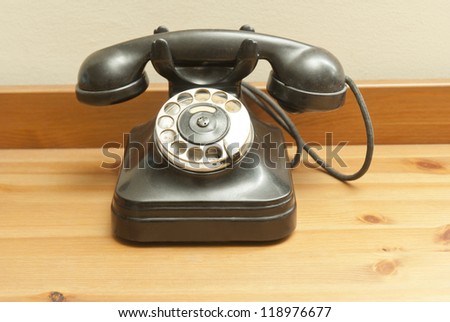 old fashioned classic rotary phone
