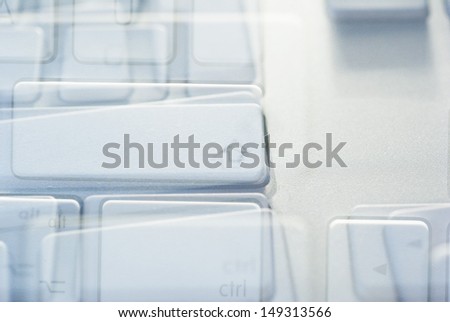 computer keyboard view before sleeping at work