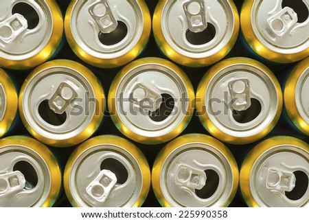 opened canned drinks