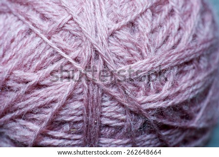 ball of threads, closeup