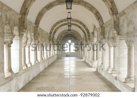 Archway at Fisherman's Bastion, Budapest, Hungary