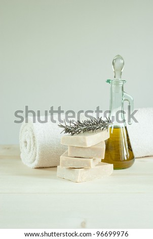 soaps balance and cosmetic oil