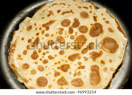 pancake, hungarian pastry with speckles