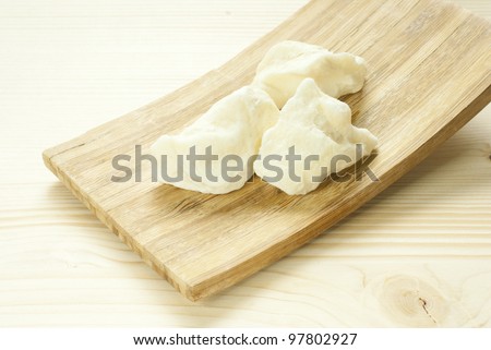 shea butter on wooden