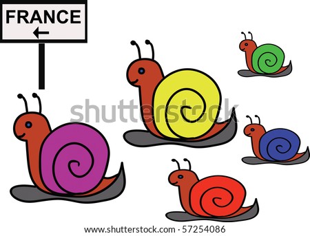funny moving pictures. funny snails moving to the