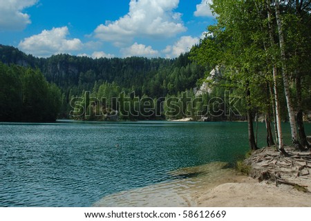 National nature reserve Adrspach-Teplice Rocks, nature lake