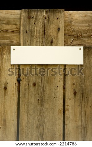 Rustic Door Sign Vertical