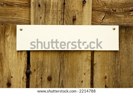 Rustic Door Sign Horizontal
