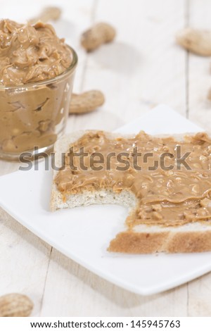 Fresh made Peanut Butter Sandwich