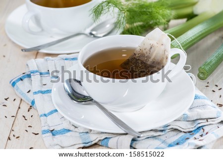 Fresh made Fennel Tea (macro shot)