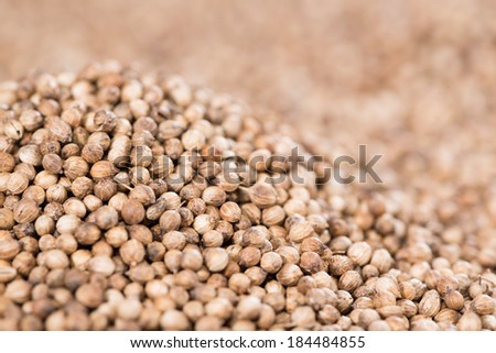 Heap of Coriander Seeds for background or texture use