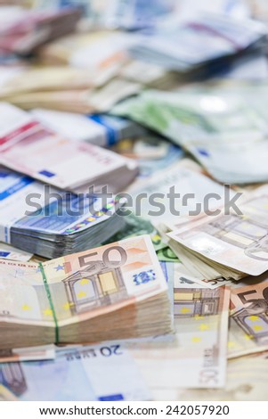 Euro Banknotes (close-up shot) for use as background image or as texture