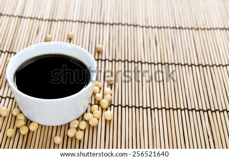 Portion of Soy Sauce in a small bowl