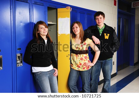 Empty school locker