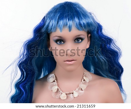 makeup mermaid. stock photo : Mermaid with