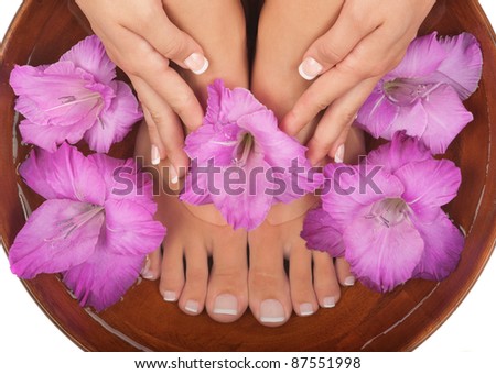 Pedicure and manicure spa