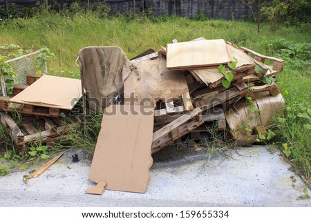 The dump pile of rubbish Big furniture