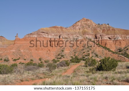 Capitol Peak in Palo Duro Canyon State Park, Texas