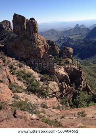 View from Lost Mine Trail in Big Bend National Park, Texas
