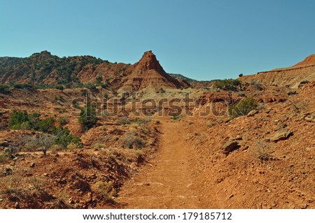 Canyon Look Trail in Caprock Canyons State Park, Texas
