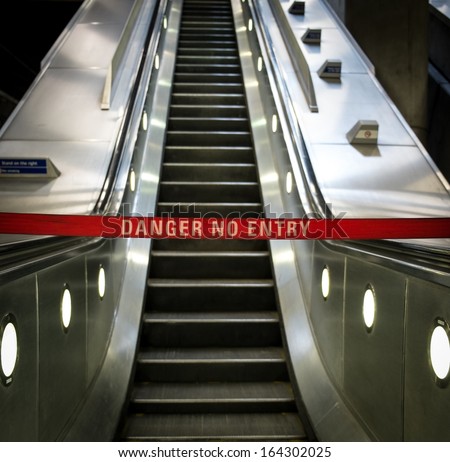 Escalator out of order
