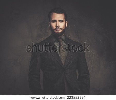 Handsome well-dressed man in jacket