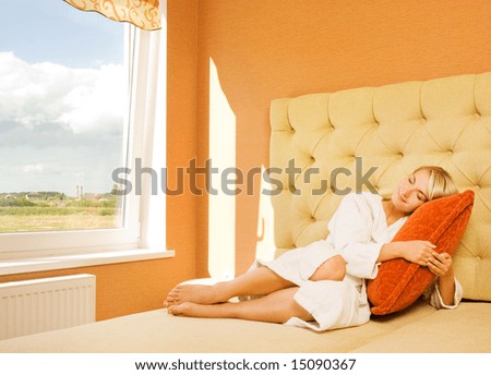 Portrait of a beautiful sleeping woman