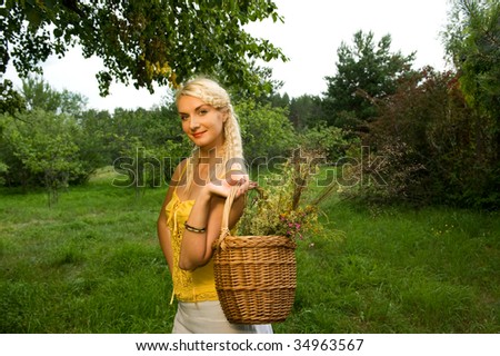 Picture of a beautiful woman outdoors