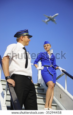 Picture of a cabin crew couple