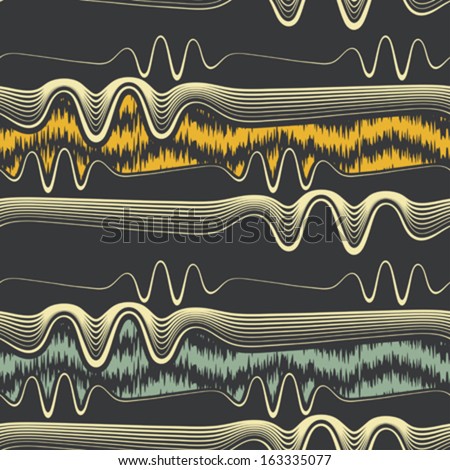 Streams. Abstract Seamless Pattern. Vector.