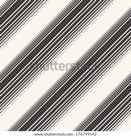 Half toned striped seamless pattern with a diagonal direction.