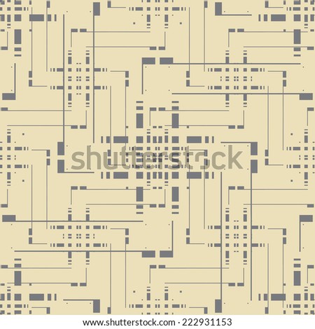 Art abstract  elements schematic textured background. Seamless pattern.