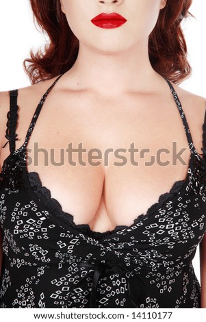stock photo Torso of beautiful woman with gorgeous tits