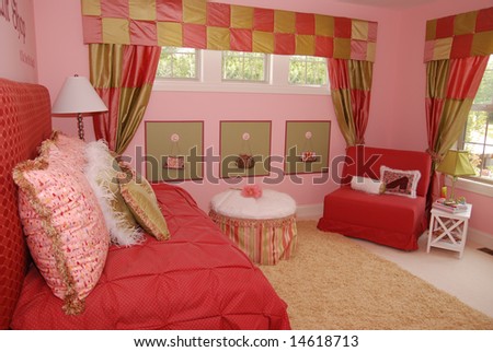 Beautiful Bedroom Interior For A Child Stock Photo 1461