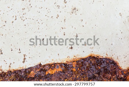 Rusty Metal, Corrosion of the surface, Grunge texture or background.