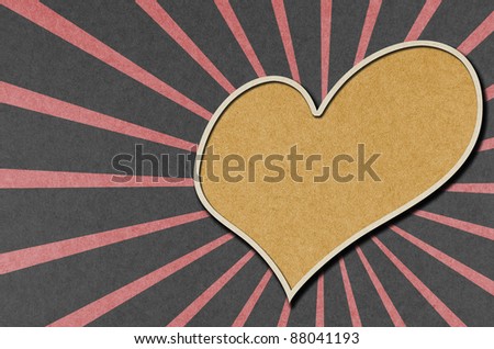 Talk Heart tag  recycled paper craft