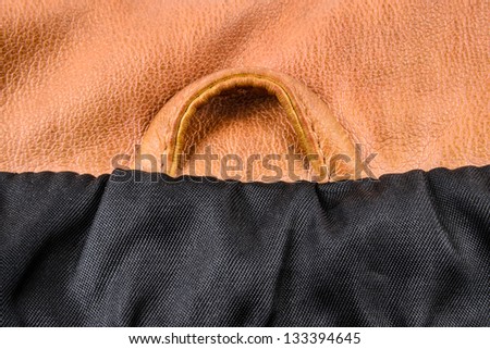 The texture of leather products. Photo Close-up